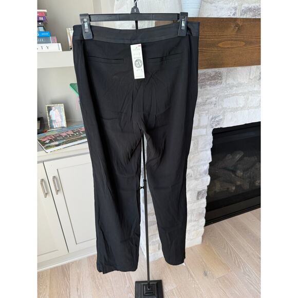 Ecru Women's Black Side Zip Wide Leg Pants Size - Picture 2 of 6